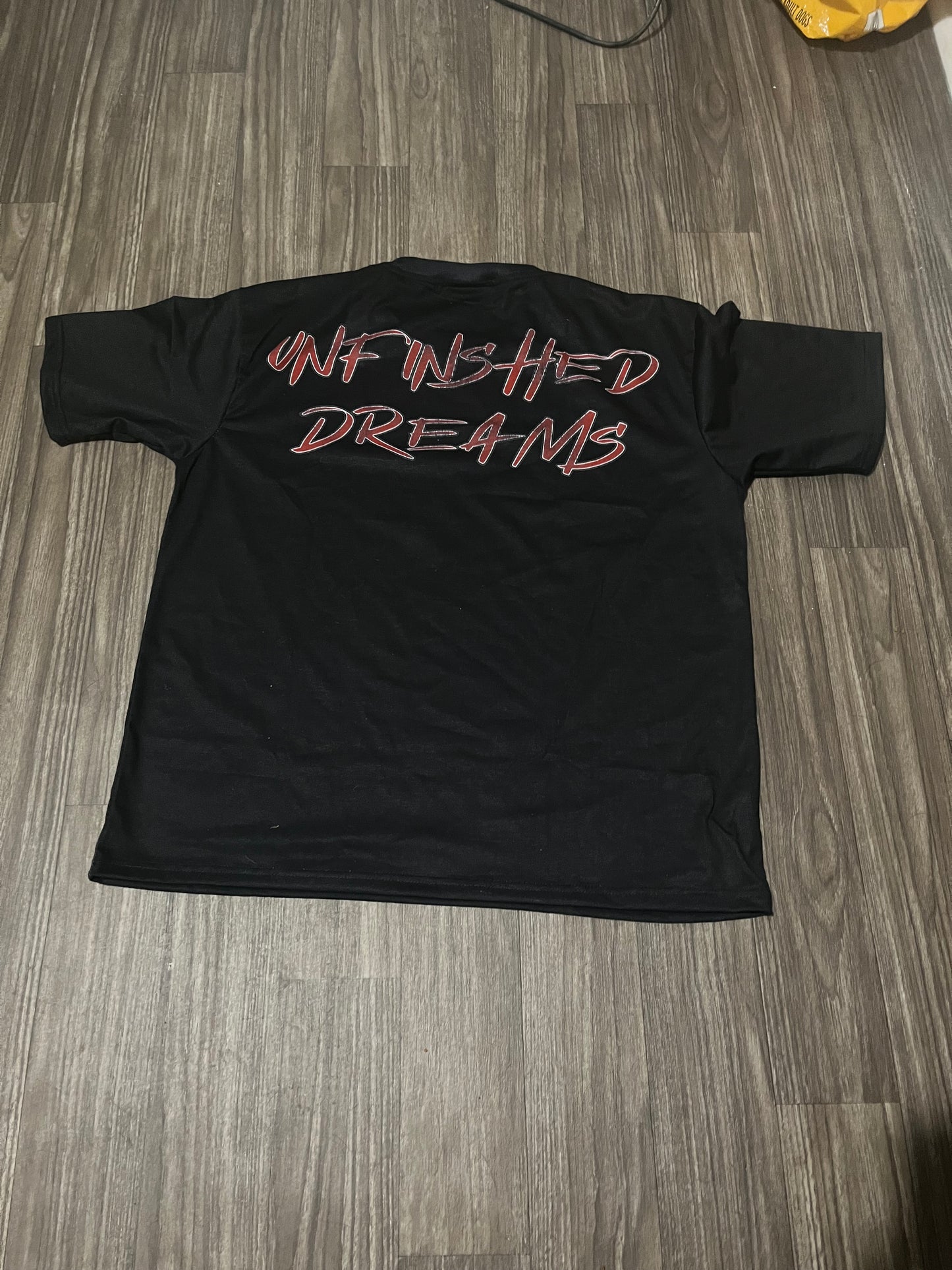 Black over size tee